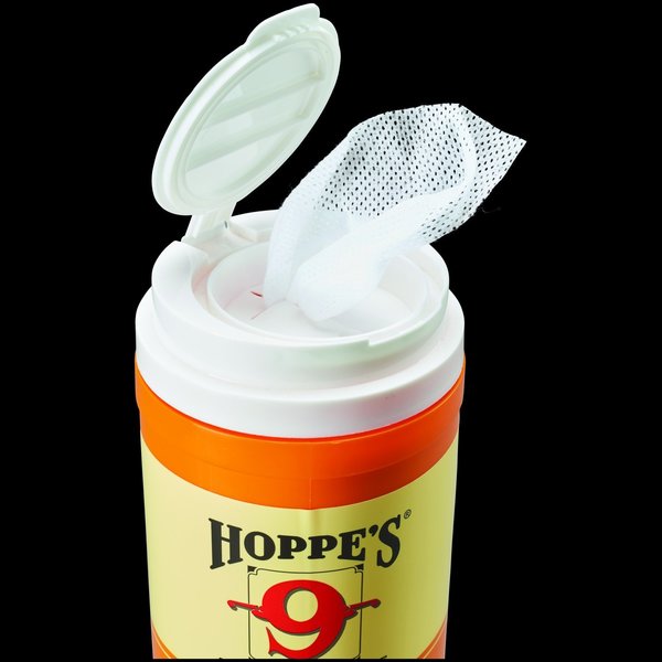 Hoppes No. 9 Lubricating Gun Oil Field Wipes 5 oz 60 pc 9GO